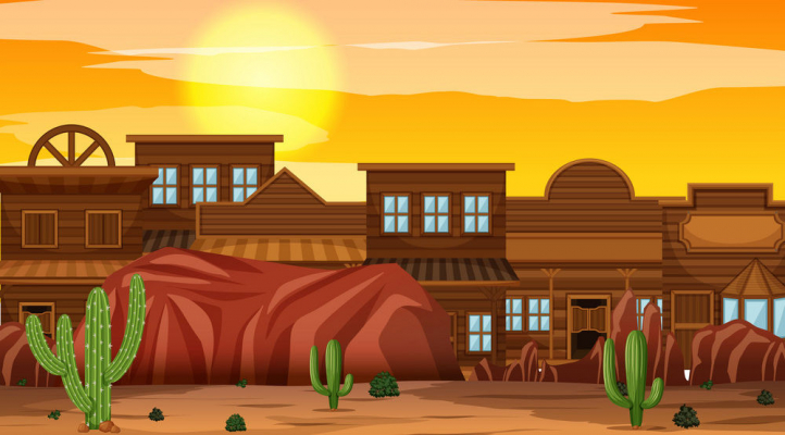 cartoon wild west