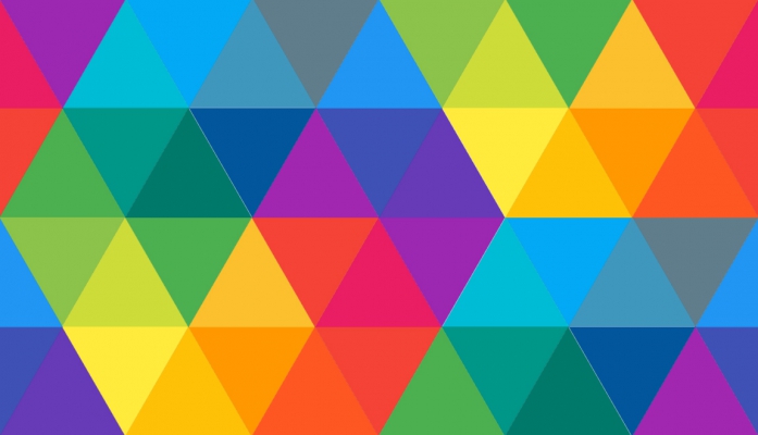 Triangles in hexagon shapes