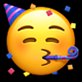 emoji partying face