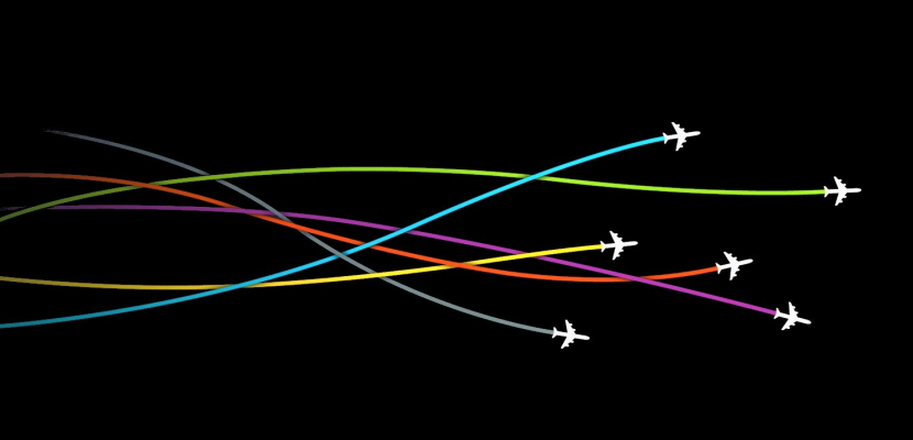 Backgrounds Planes leave traces