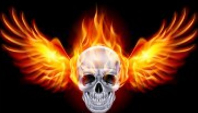 flame skull s