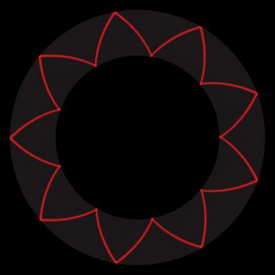 square 5 red round preview