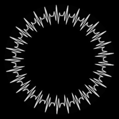 Heartbeat Pulse - White round preview