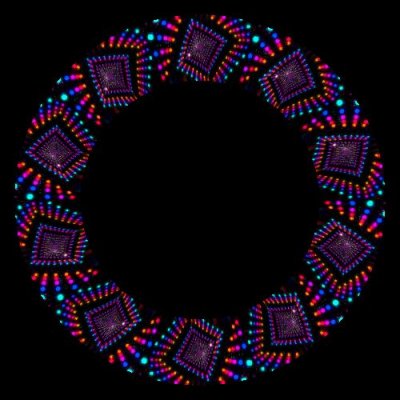 square rainbow dots round preview