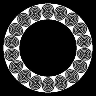 Pulse sacred geometry wall decal round preview