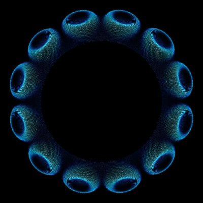 Blue Circle/Lines round preview