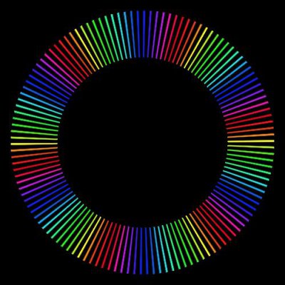 rainbow lines round preview