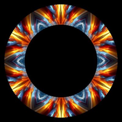 Fire Abstract round preview