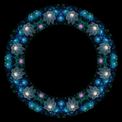 Space Flowers round preview