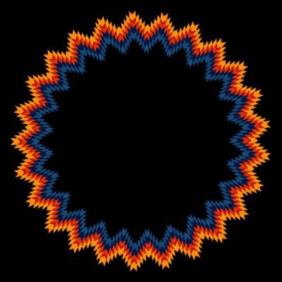 Orange zip round preview