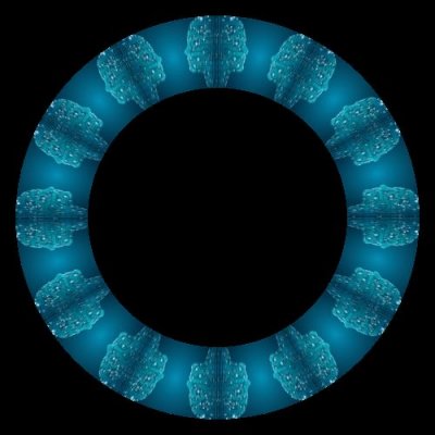 Circuit Board Face 2 mirror round preview