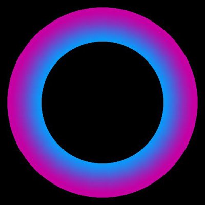 Gradient  pink blue round preview