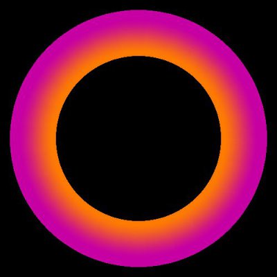 Gradient  pink orange round preview