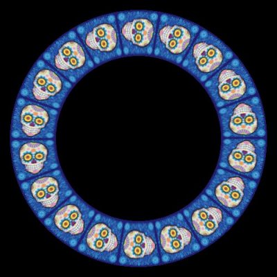 sugar skull 5 of 8 round preview