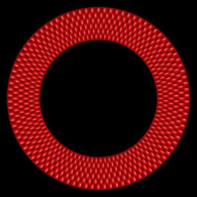 red upholstery round preview