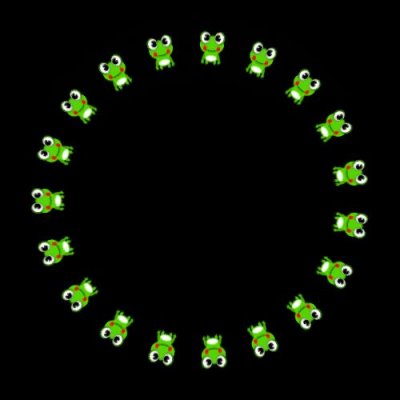 frog animation 8 of 8 round preview