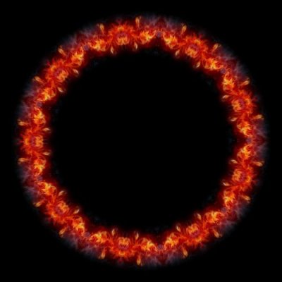 Floral Flame 1 round preview