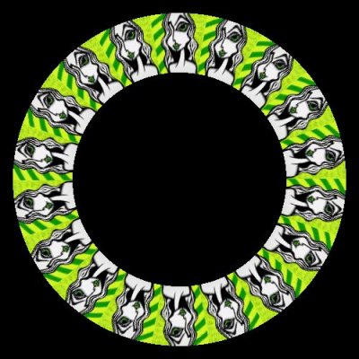 green eyes painting art portrait $ round preview