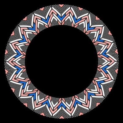 Pixel pink points round preview