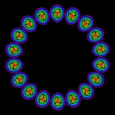 Celtic knot rainbow round preview