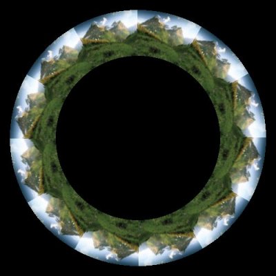 Mountain landscape round preview