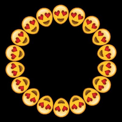 Heart Eyes Emoji round preview