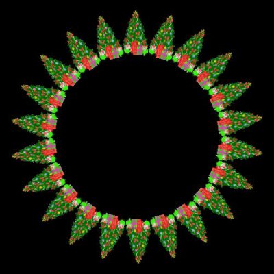 christmass tree round preview