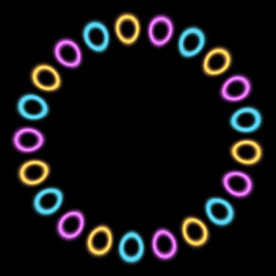 shinning circles round preview