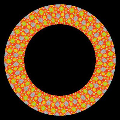 Flowers (vivid) round preview