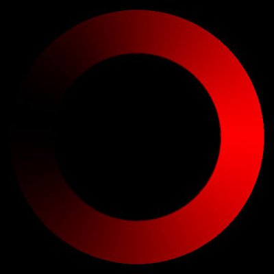 Fading animation red round preview