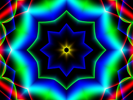 Abstract Neon Bloom