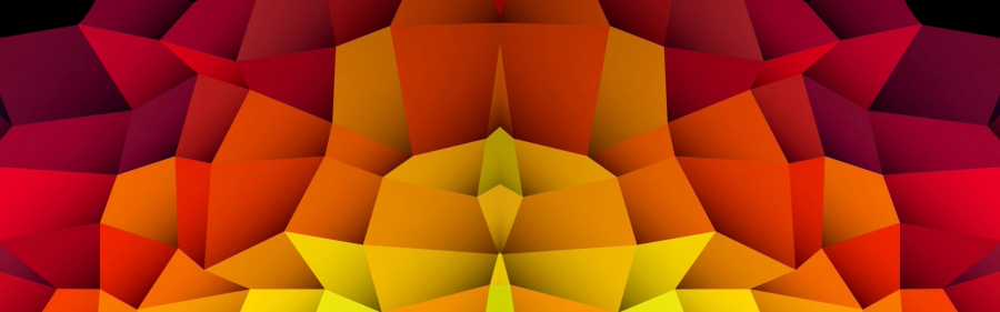 Yellow Sun Red Rays MIRRORED