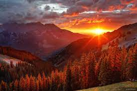 Mountain sunset 9