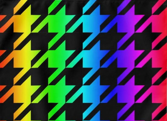 rainbow hounds tooth