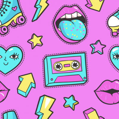 pattern 90s pink 2