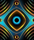 Blue Links With Golden Outlines