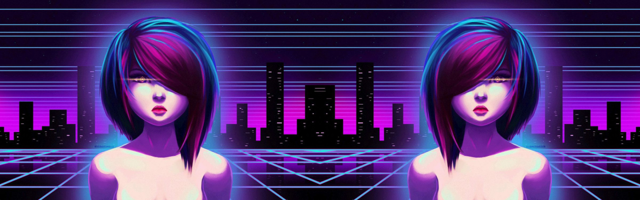 cyberpunk woman