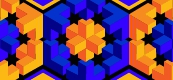 Impossible Cube Blue & Orange