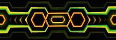 Connected Green & Yellow Hexagons