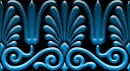 victorian ornament blue