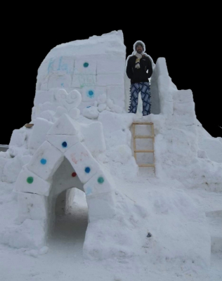 snow castle 2017
