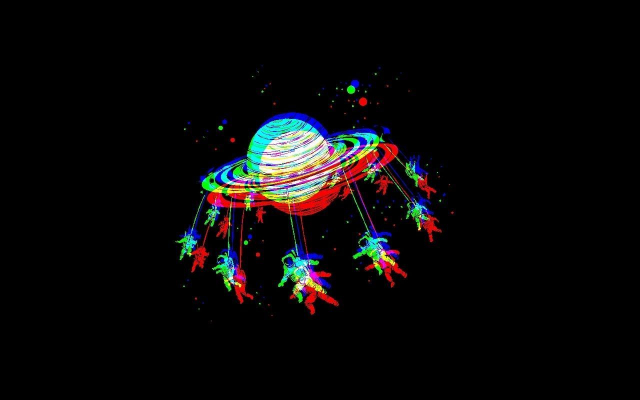 psychedelic spacing ship
