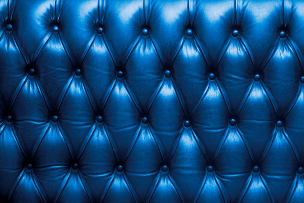 blue upholstery