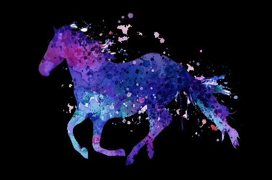 running horse big trippy