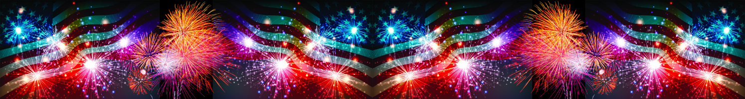 American Flag & Fireworks