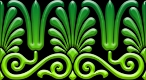 victorian ornament green