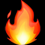 emoji fire
