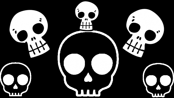 Funky skulls Halloween