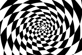 black and white spiral