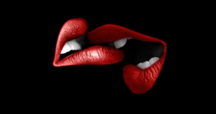 sexy lip bite